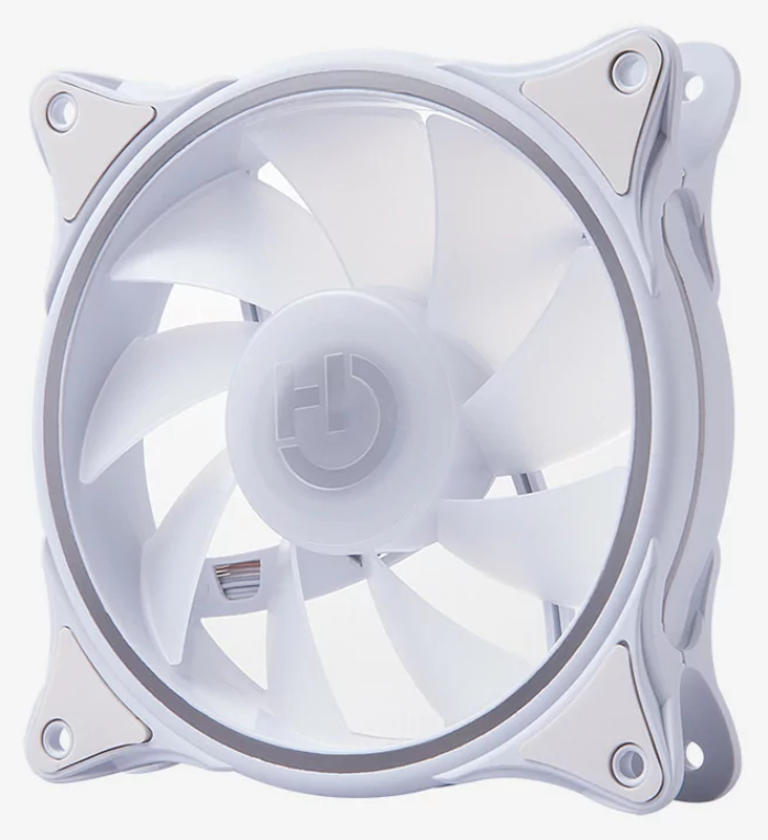 VENTILADOR HIDITEC GAMING ARGB N18-ARGB WHITE 120MM - detalle
