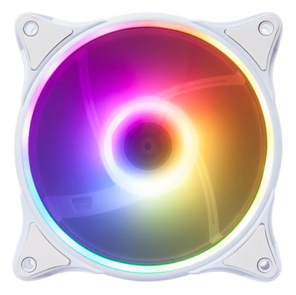 VENTILADOR HIDITEC GAMING ARGB N18-ARGB WHITE 120MM