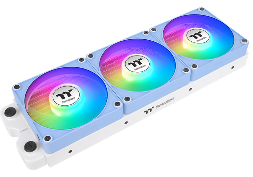 VENTILADOR INV MAGNETICO CAJA THERMALTAKE CT120 EX ARGB 3XVENT AZUL HYDRANGEA - detalle