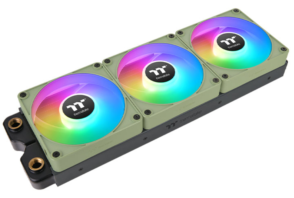 VENTILADOR INV MAGNETICO CAJA THERMALTAKE CT120 EX ARGB 3XVENT VERDE MATCHA - detalle