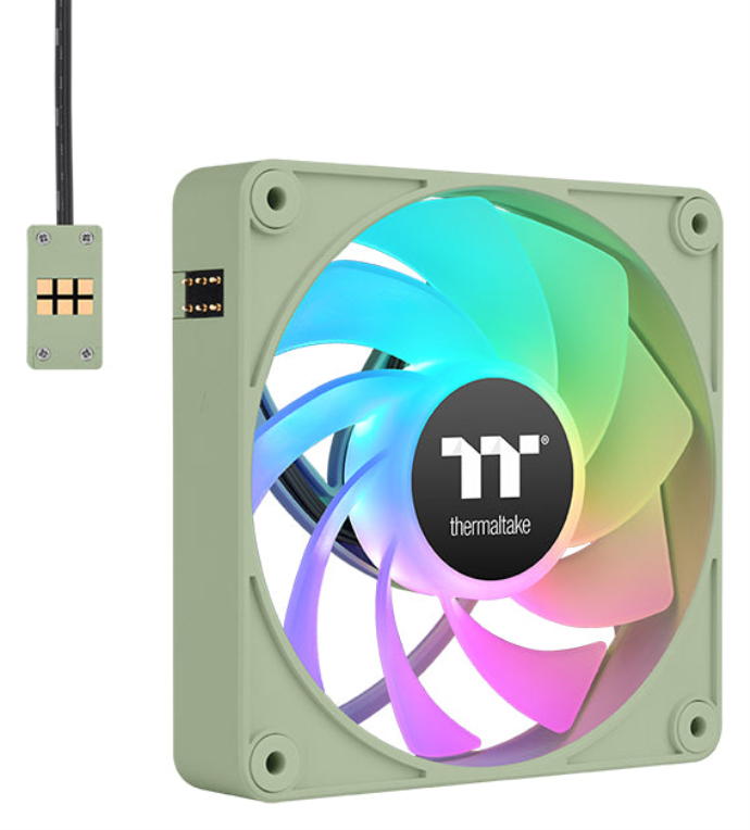 VENTILADOR INV MAGNETICO CAJA THERMALTAKE CT120 EX ARGB 3XVENT VERDE MATCHA