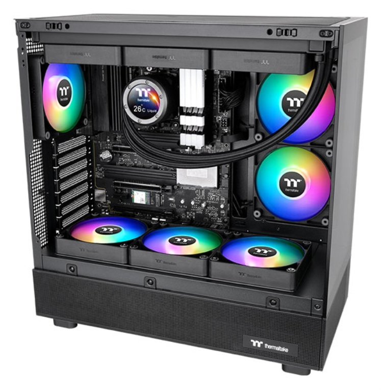 VENTILADOR INVERSO CAJA THERMALTAKE CT120 ARGB 2XVENT NEGRO - detalle