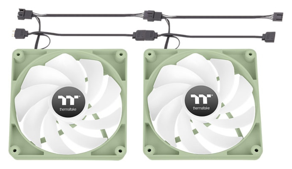 VENTILADOR INVERSO CAJA THERMALTAKE CT120 ARGB 2XVENT VERDE MATCHA - detalle
