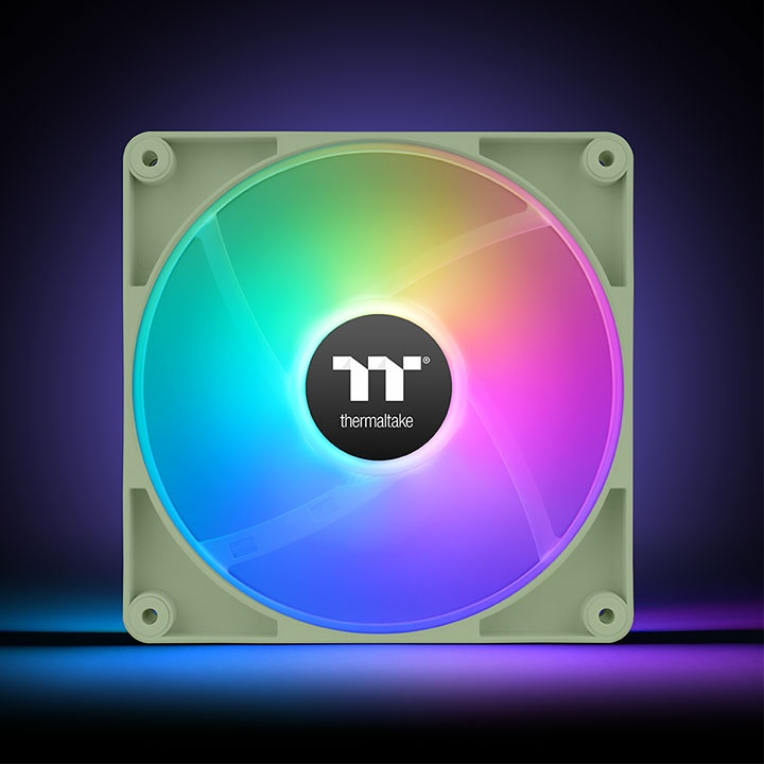 VENTILADOR INVERSO CAJA THERMALTAKE CT120 ARGB 2XVENT VERDE MATCHA - detalle