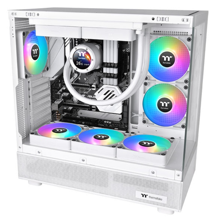 VENTILADOR INVERSO CAJA THERMALTAKE CT140 ARGB 2XVENT 140MM BLANCO - detalle