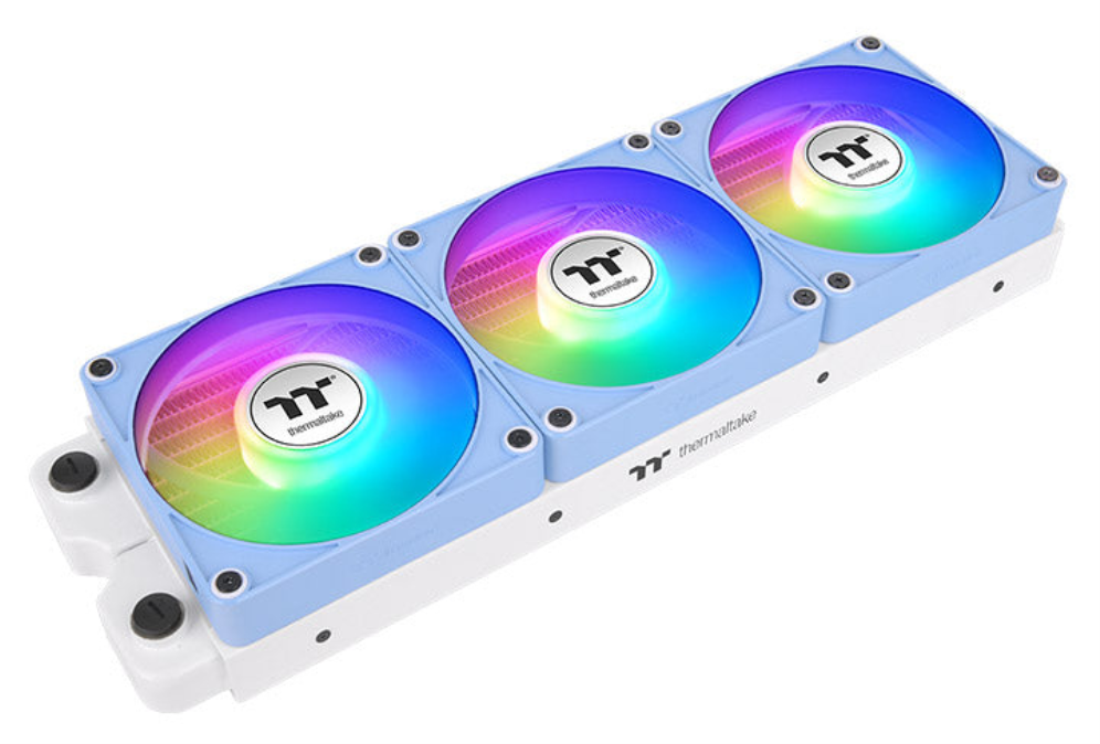 VENTILADOR MAGNETICO DE CAJA THERMALTAKE CT120 EX ARGB 3XVENT AZUL HYDRANGEA - detalle