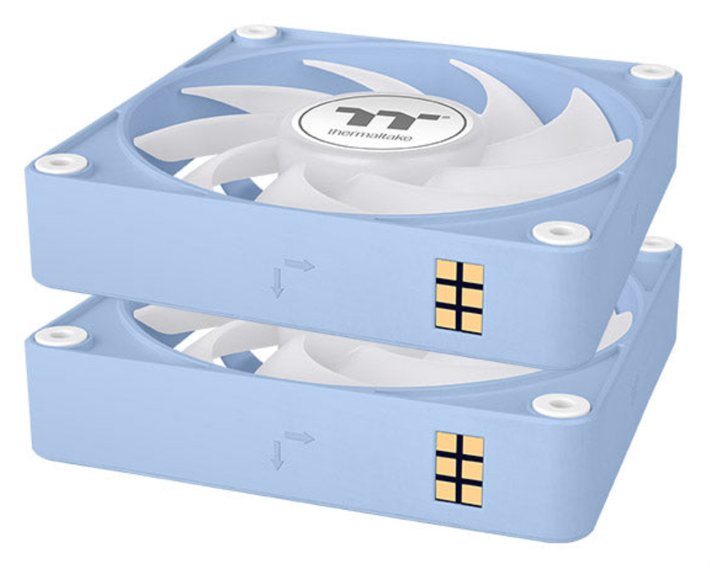 VENTILADOR MAGNETICO DE CAJA THERMALTAKE CT120 EX ARGB 3XVENT AZUL HYDRANGEA - detalle