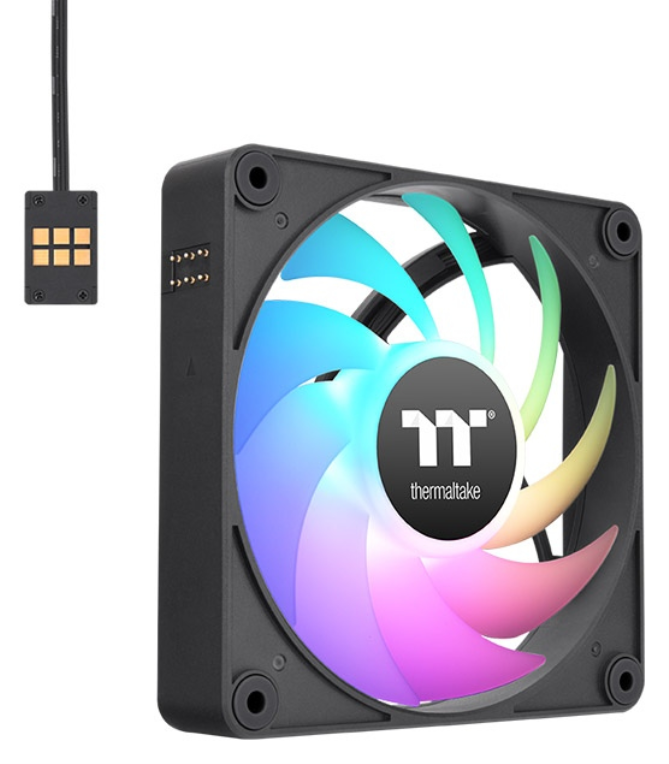 VENTILADOR MAGNETICO DE CAJA THERMALTAKE CT120 EX ARGB 3XVENT NEGRO