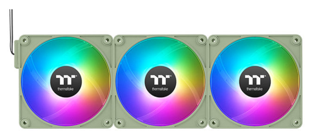 VENTILADOR MAGNETICO DE CAJA THERMALTAKE CT120 EX ARGB 3XVENT VERDE MATCHA - detalle