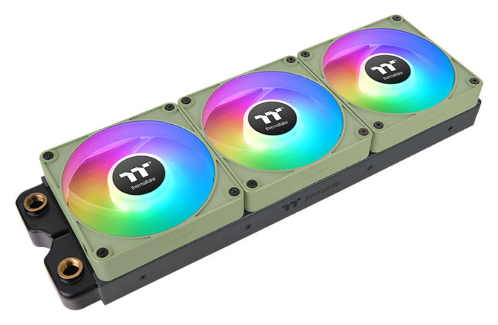 VENTILADOR MAGNETICO DE CAJA THERMALTAKE CT120 EX ARGB 3XVENT VERDE MATCHA - detalle