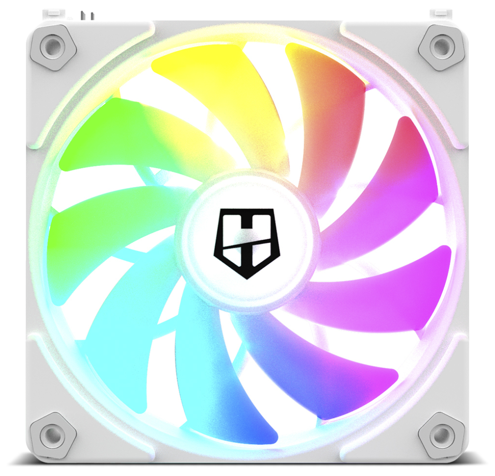 VENTILADOR NOX HUMMER EASYLINK ARGB BLANCO - detalle