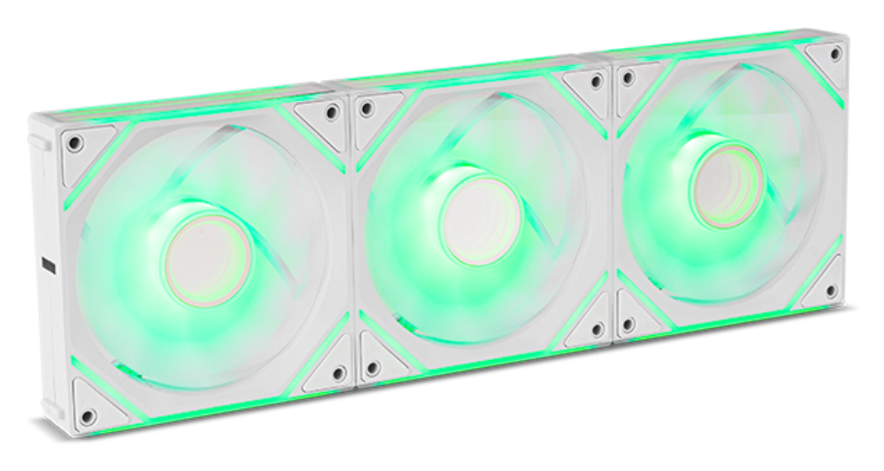 VENTILADOR NOX HUMMER PRO LINK KIT 3XVENT ARGB MAGNETICO BLANCO - detalle