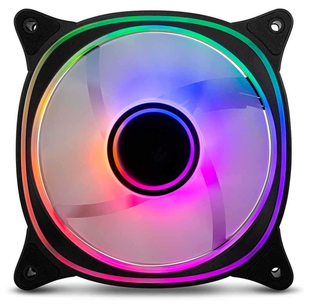 VENTILADOR NOX HUMMER V-FAN ARGB ESPEJO INFINITO 120MM - detalle