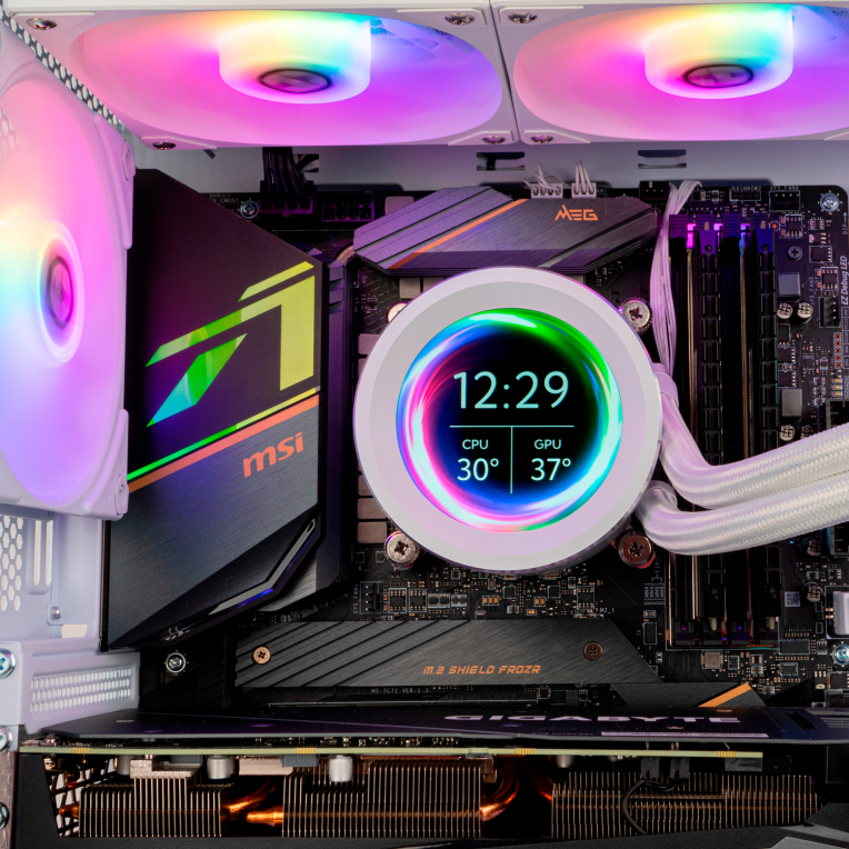 VENTILADOR NOX REFRIGERACION LIQUIDA HUMMER X-240 120MM BLANCO - detalle