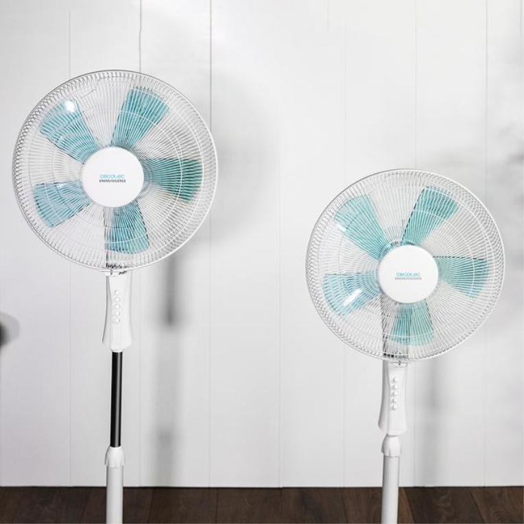 VENTILADOR PIE CECOTEC ENERGYSILENCE 520 POWER WHITE TEMPORIZADOR - detalle