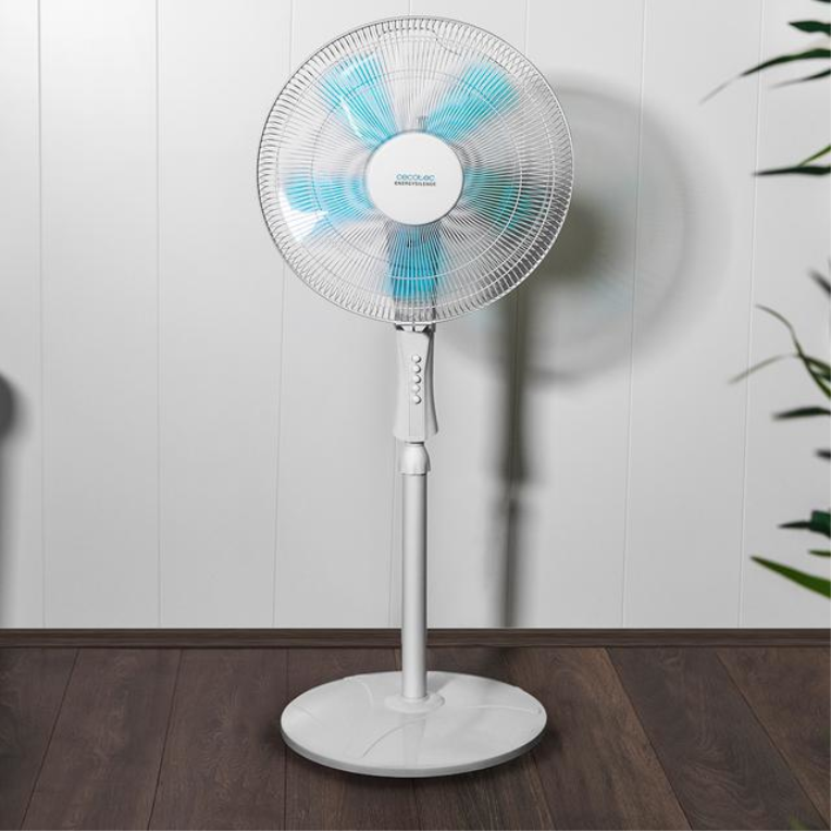 VENTILADOR PIE CECOTEC ENERGYSILENCE 520 POWER WHITE TEMPORIZADOR - detalle