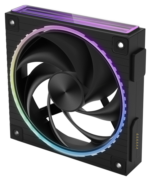 VENTILADOR ZALMAN ZM-DF120 A3 BLACK ARGB 1X VENT 120MM - detalle