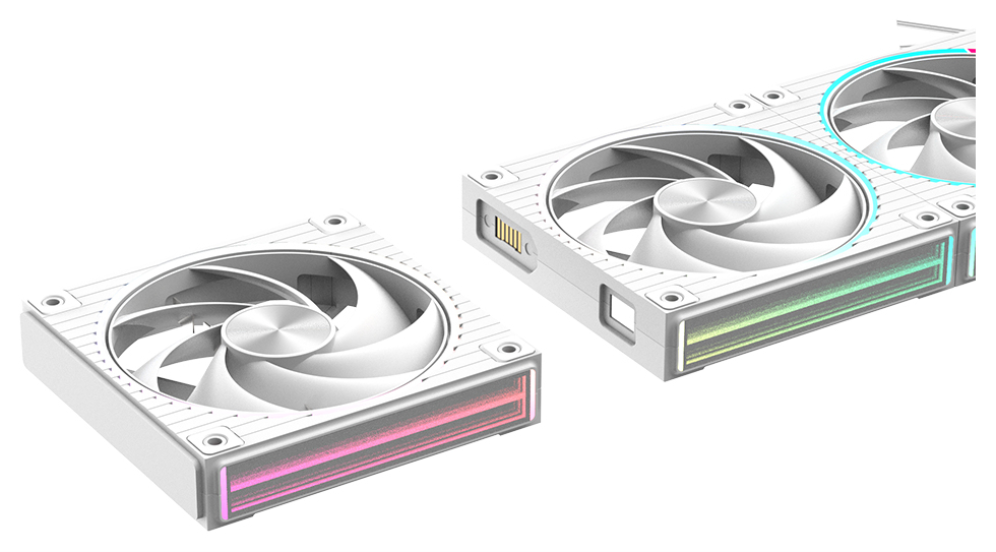 VENTILADOR ZALMAN ZM-DF120 A3 WHITE ARGB 1X VENT 120MM - detalle