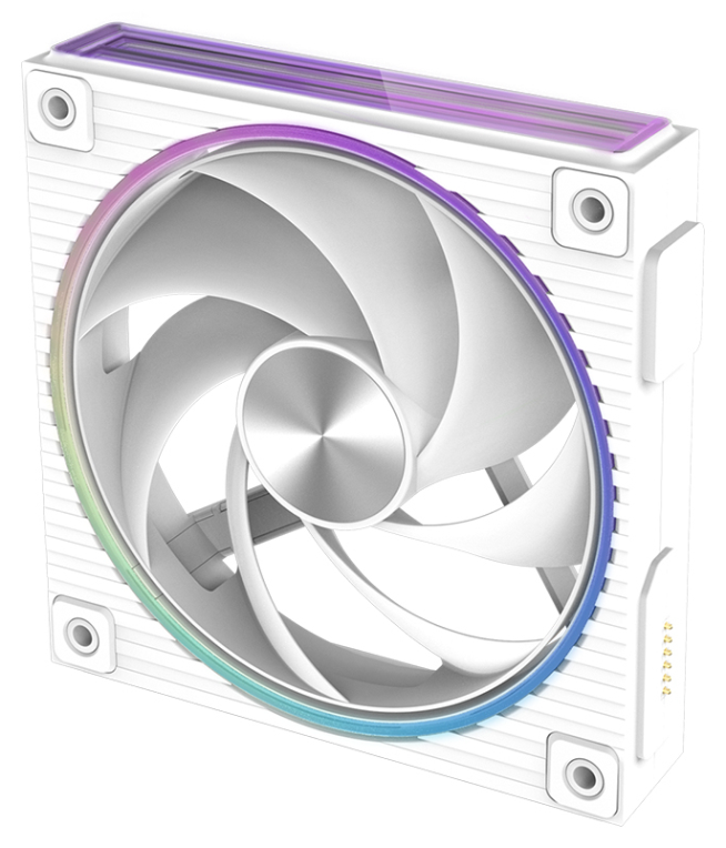 VENTILADOR ZALMAN ZM-DF120 A3 WHITE ARGB 1X VENT 120MM - detalle