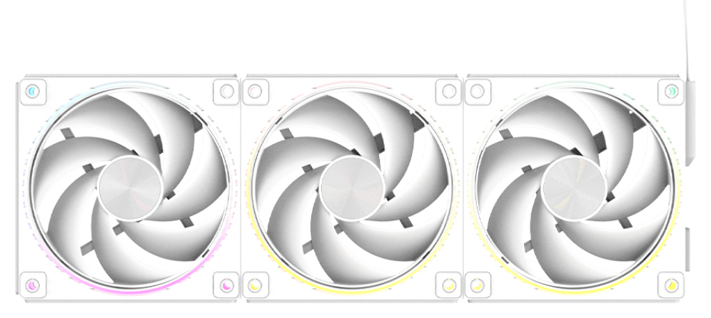 VENTILADOR ZALMAN ZM-DF120 A3 WHITE ARGB 1X VENT 120MM - detalle