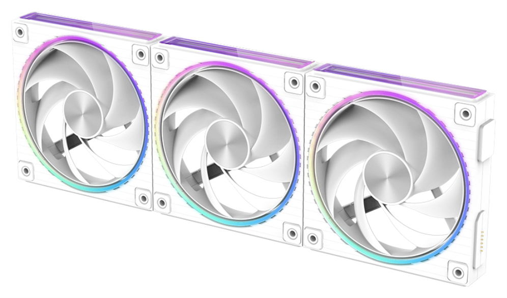 VENTILADOR ZALMAN ZM-DF120 A3 WHITE ARGB 1X VENT 120MM - detalle