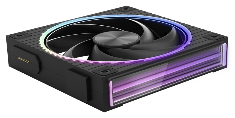 VENTILADOR ZALMAN ZM-DF120 BLACK ARGB 1X VENT 120MM - detalle