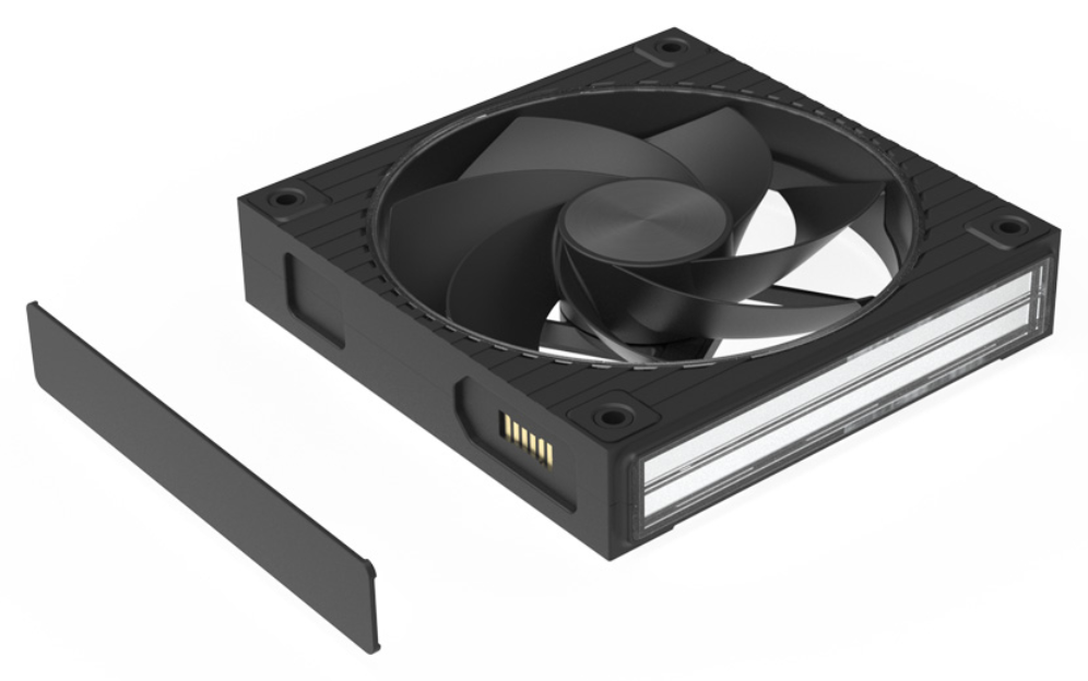 VENTILADOR ZALMAN ZM-DF120R A3 BLACK ARGB 1X VENT 120MM - detalle