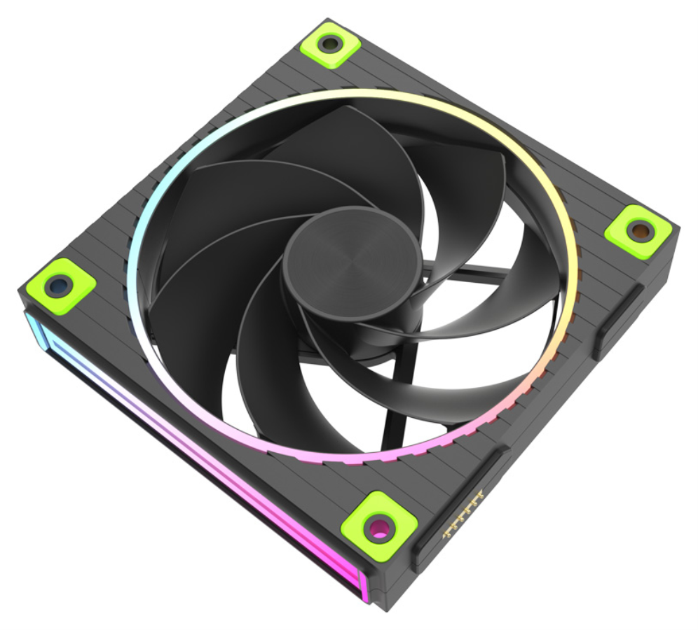 VENTILADOR ZALMAN ZM-DF120R A3 BLACK ARGB 1X VENT 120MM - detalle