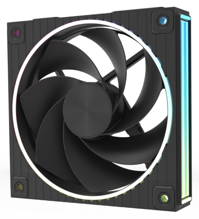 VENTILADOR ZALMAN ZM-DF120R BLACK ARGB 1X VENT 120MM - detalle