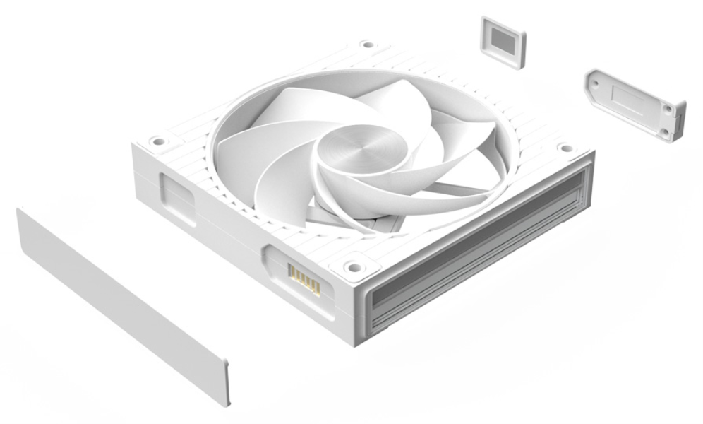 VENTILADOR ZALMAN ZM-DF120R WHITE ARGB 1X VENT 120MM - detalle