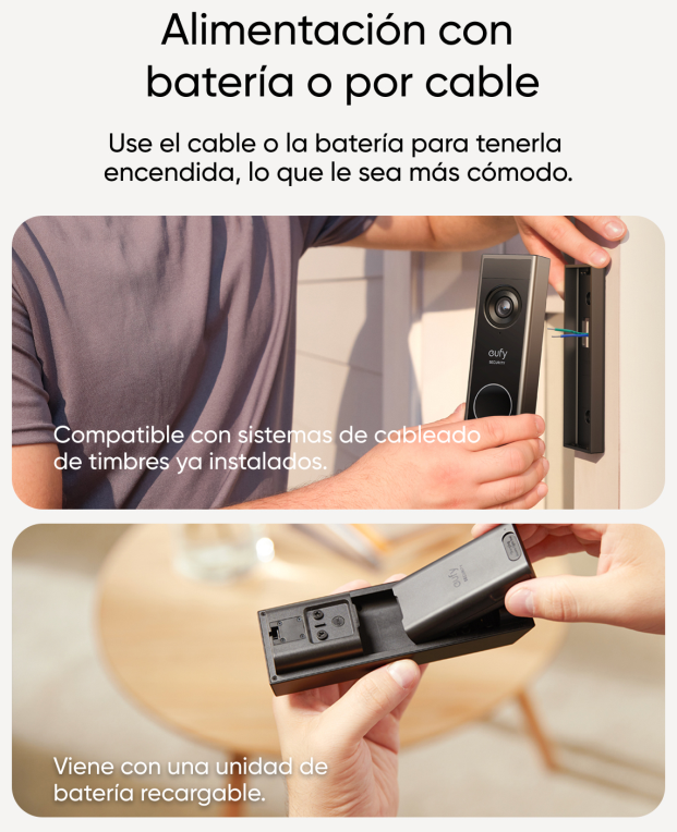 VIDEOPORTERO INTELIGENTE EUFY E340 CON TIMBRE - detalle