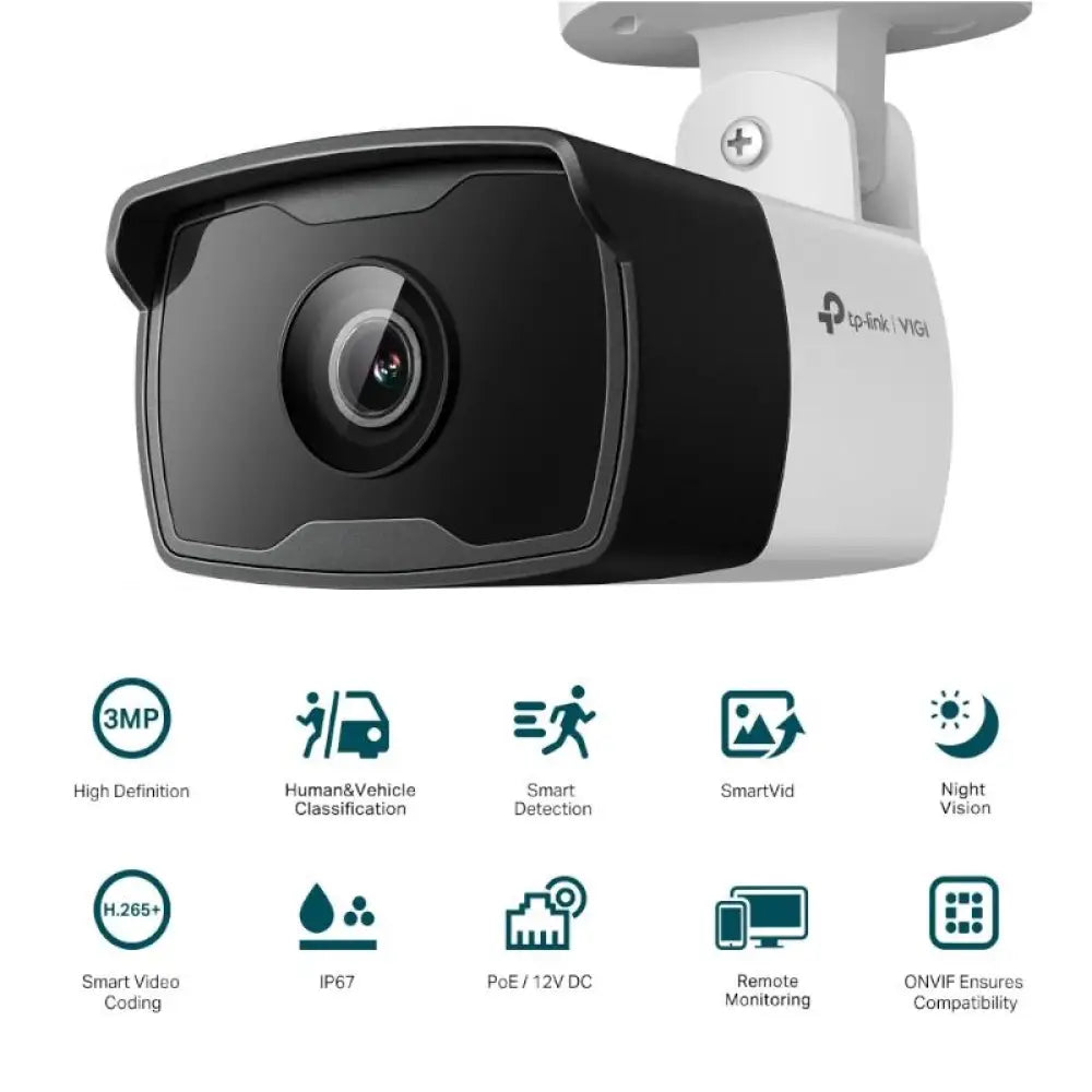 VIGI Cámara IP Bullet C330I 3MP Plástico IR 4mm - detalle
