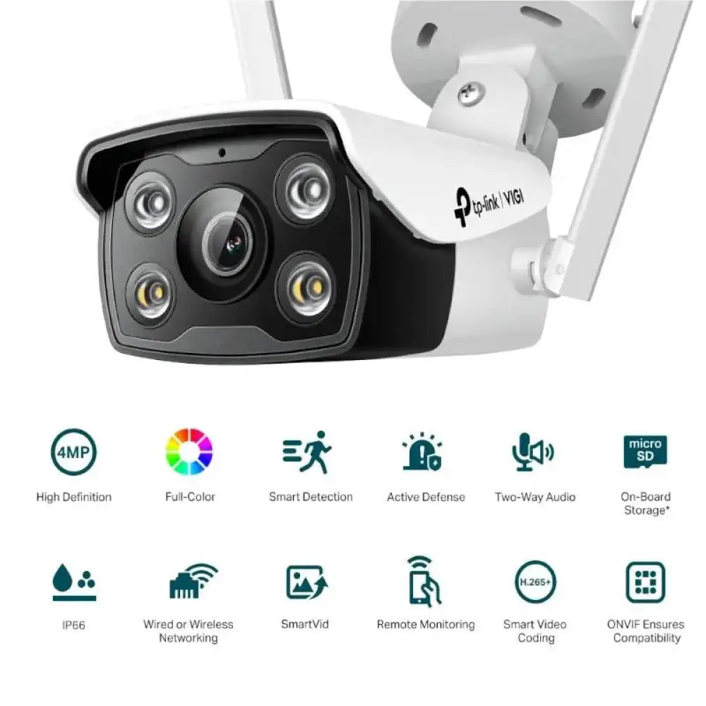 VIGI Cámara IP Bullet C340-W 4MP Plástico FColor 4 - detalle