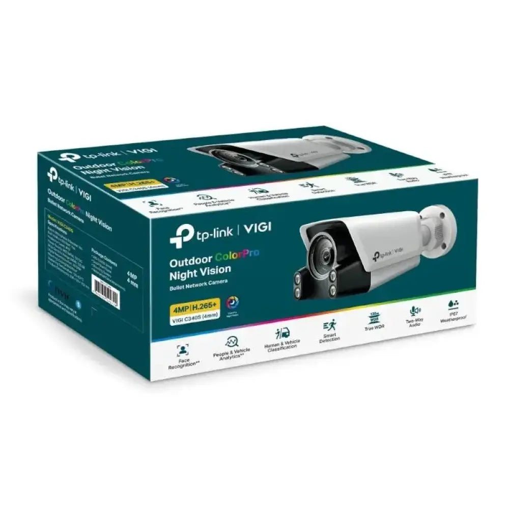VIGI Cámara IP Bullet C340S 4MP Plástico Full-Colo - detalle