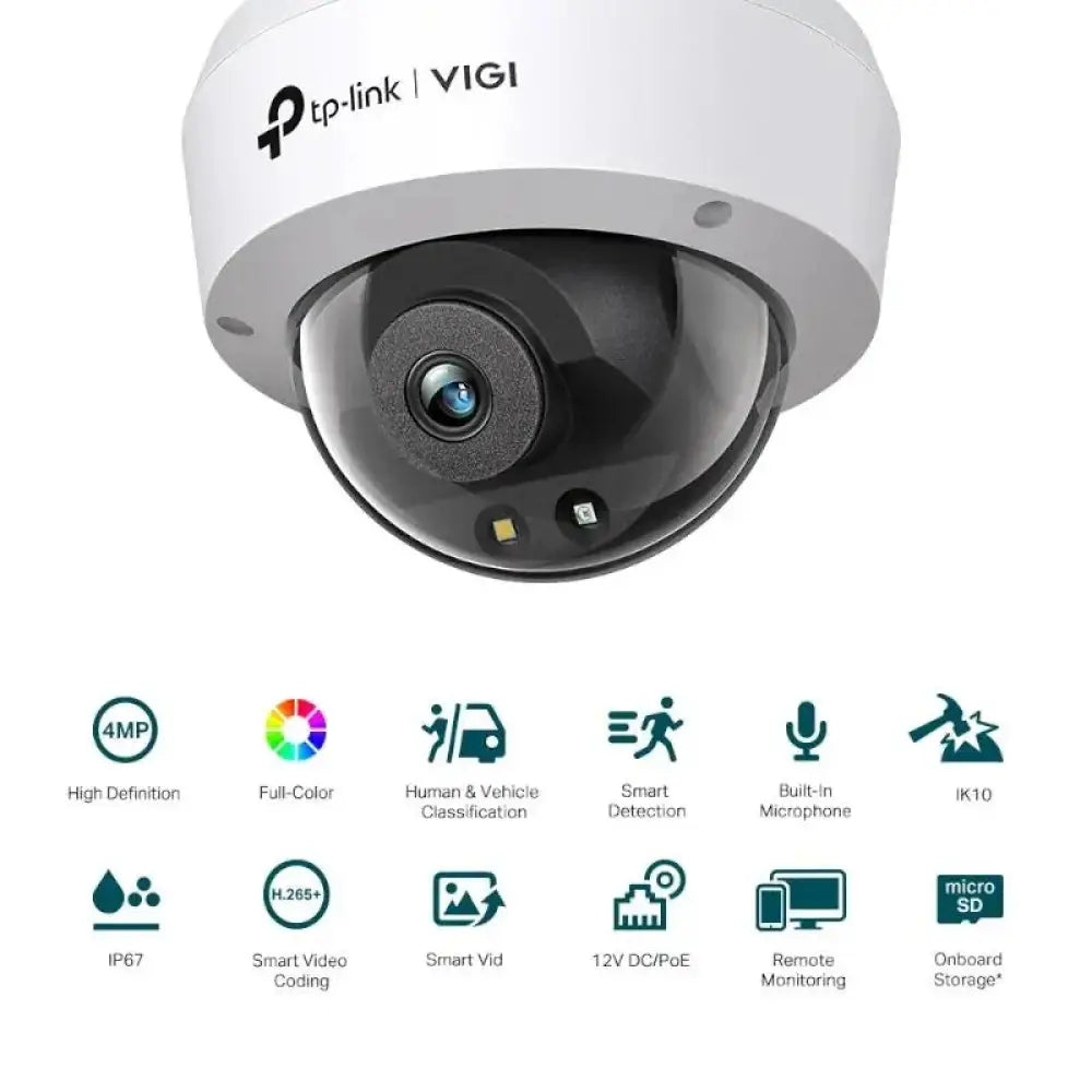 VIGI Cámara IP Domo C240 4MP Plást Full-Color 4mm - detalle