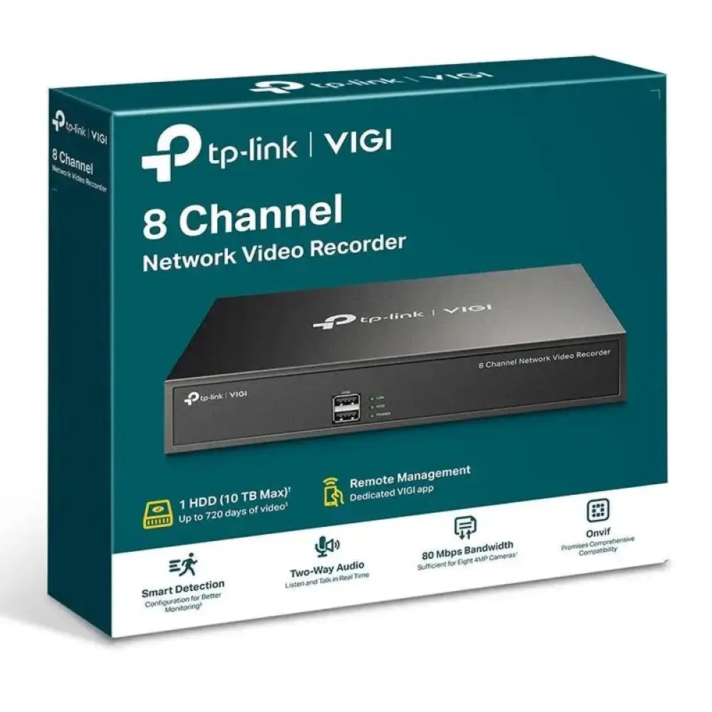 VIGI Grabador IP NVR1008H Rack 01 HDD 08 Canales - detalle