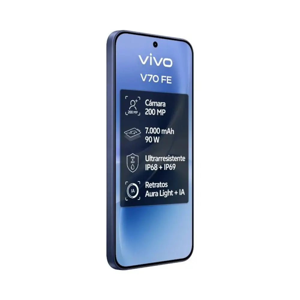 VIVO V70 FE 8Gb 512Gb Bundle Ch90w+ Buds3 Blue - detalle