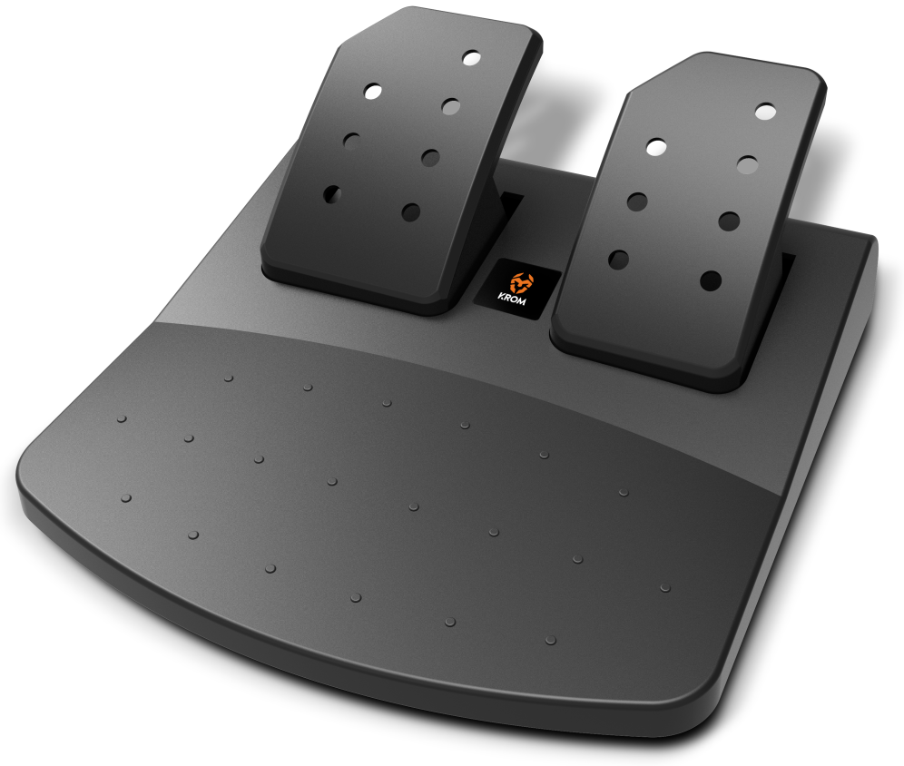 VOLANTE Y PEDALES KROM K-WHEEL MULTIPLATAFORMA (PS4, XBOX ONE,etc) - detalle