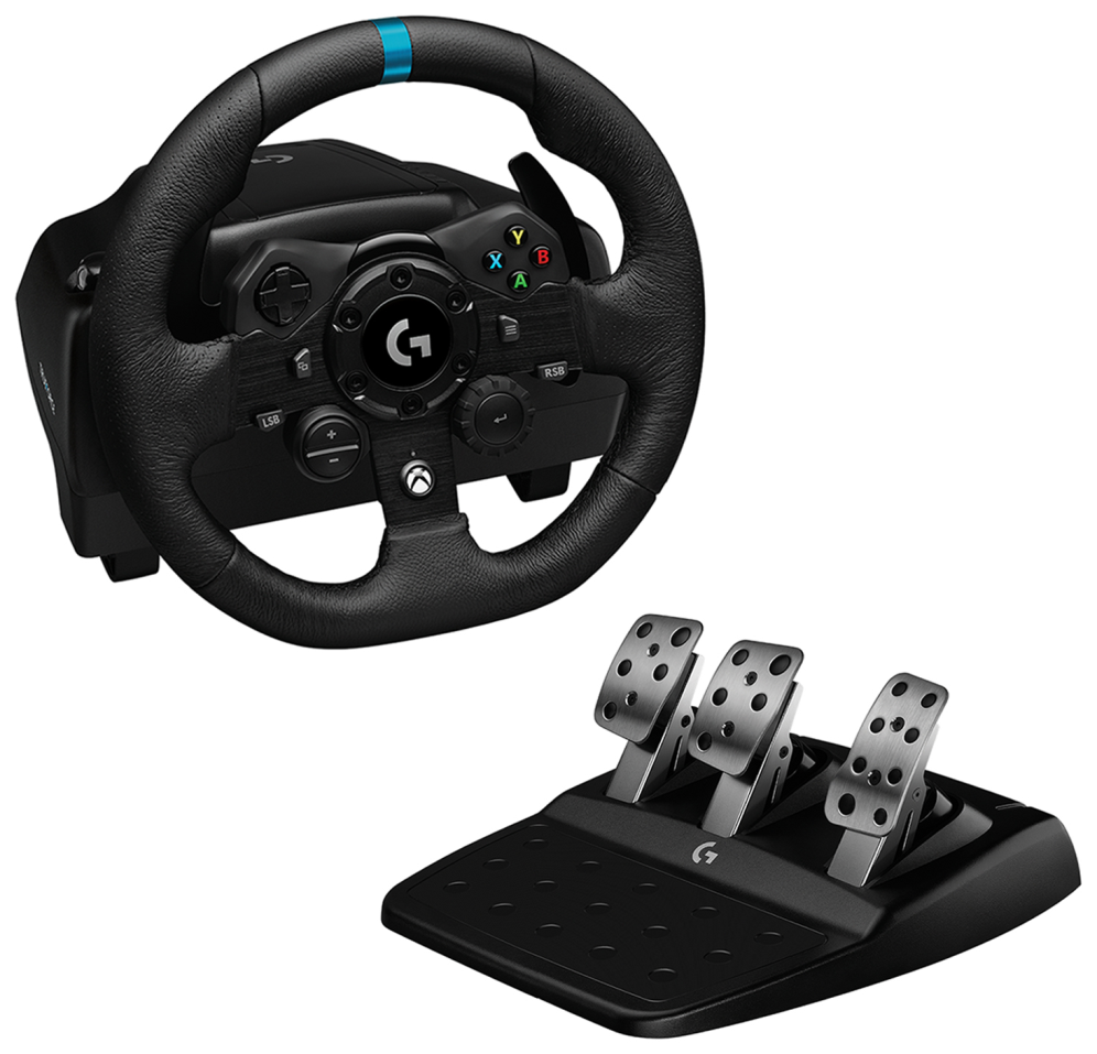 VOLANTE Y PEDALES LOGITECH TRUEFORCE G923 PC XBOX NEGRO