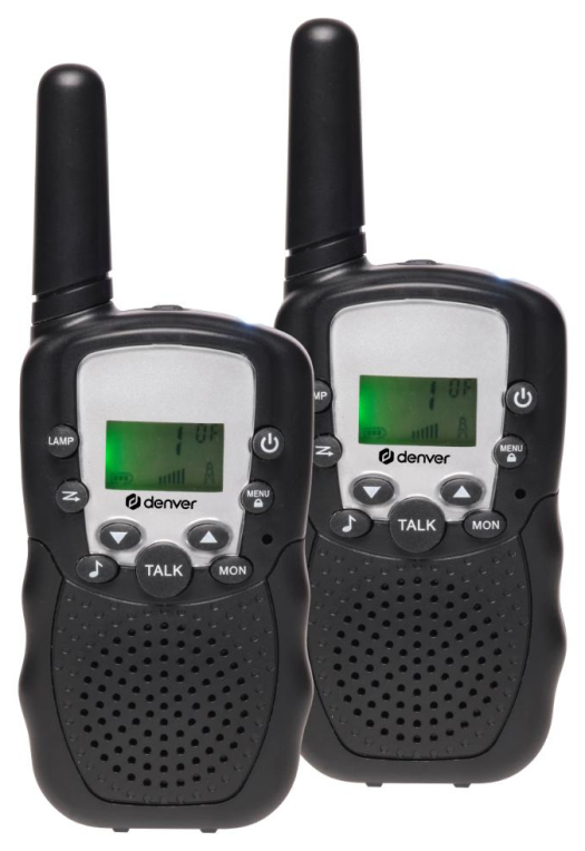 WALKIE TALKIE DENVER PARA NIÑOS CON DOS UNIDADES INCLUIDAS
