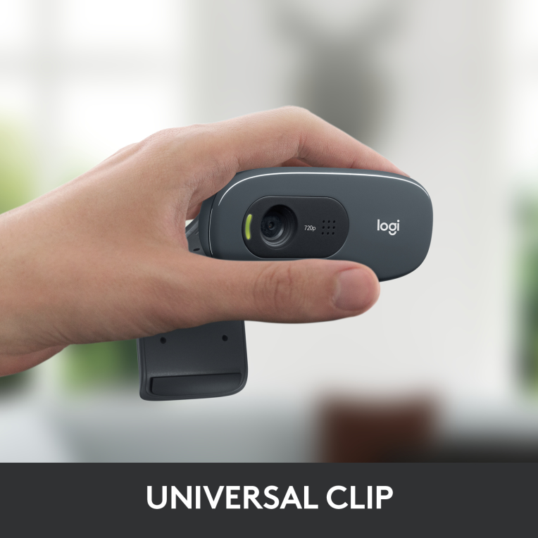 WEBCAM LOGITECH C270 HD 1280X720PX NEGRA - detalle