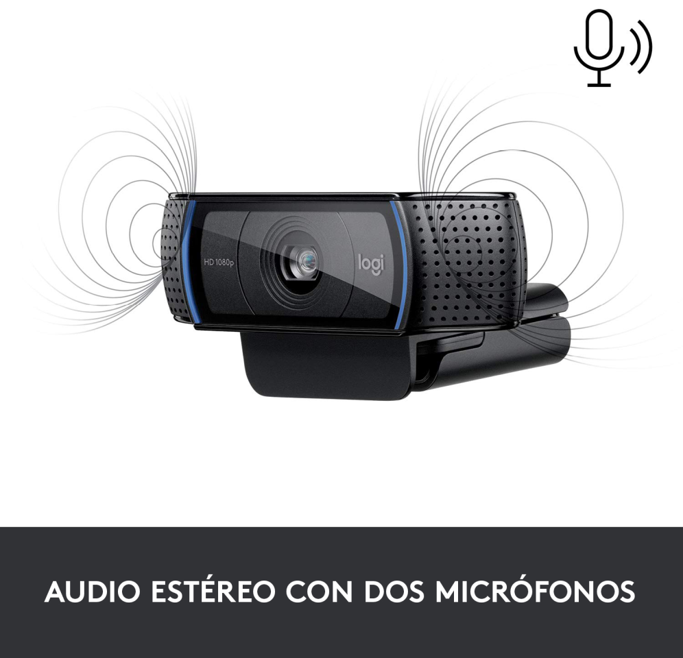 WEBCAM LOGITECH C920 FHD 1920X1080PX NEGRA - detalle