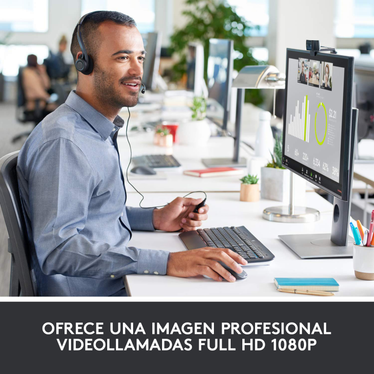 WEBCAM LOGITECH C920 FHD 1920X1080PX NEGRA - detalle