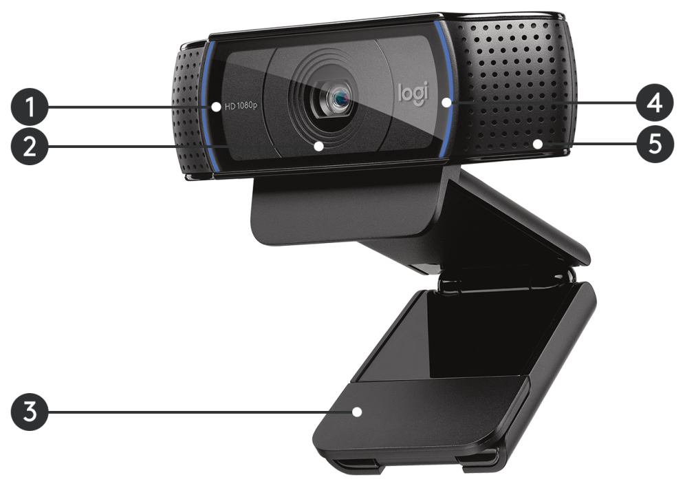 WEBCAM LOGITECH C920 FHD 1920X1080PX NEGRA - detalle