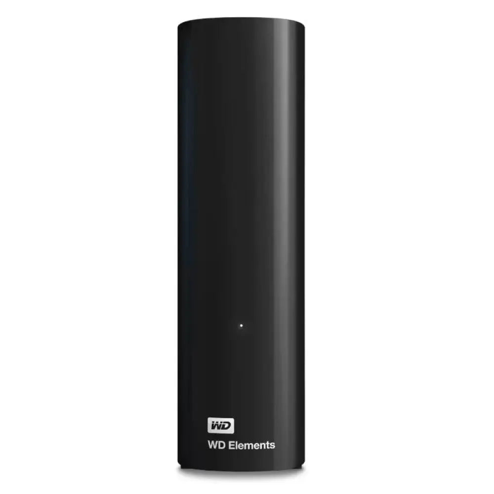 Disco externo Western Digital Elements Desktop de 20TB, unidad de 3.5 pulgadas con interfaz USB 3.0 sobre fondo blanco.