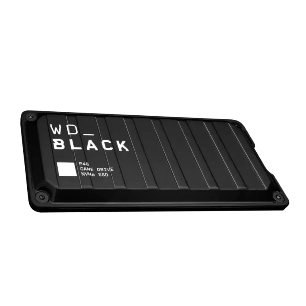 Disco duro externo SSD Western Digital Ultrastar P40 de 2TB en color negro con conexión USB Tipo C y USB 3.2 Gen 2.