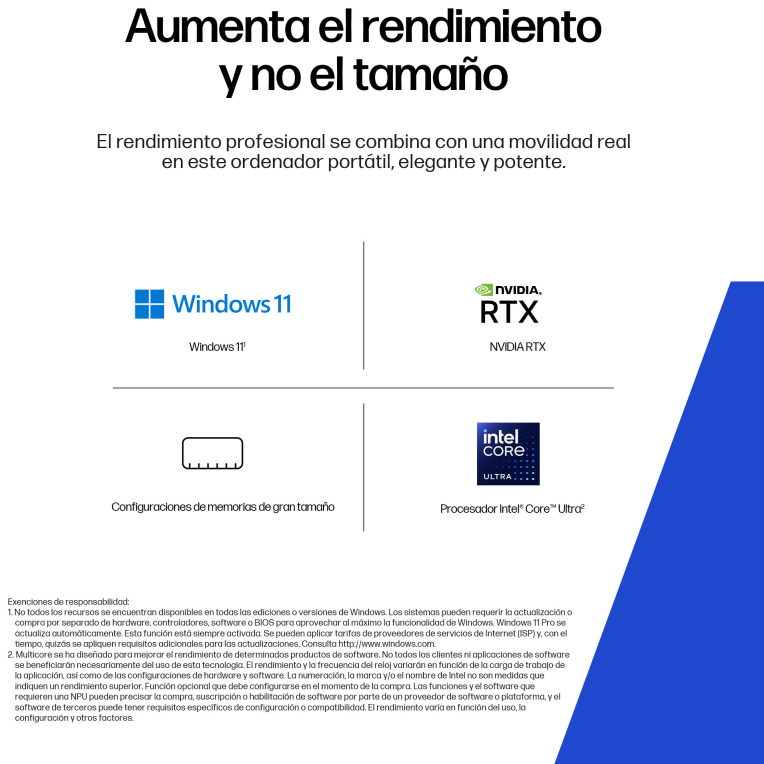 WORKSTATION HP ZBOOK G11 U7-265H 32GB 1TB RTX 500 16" W11P - detalle