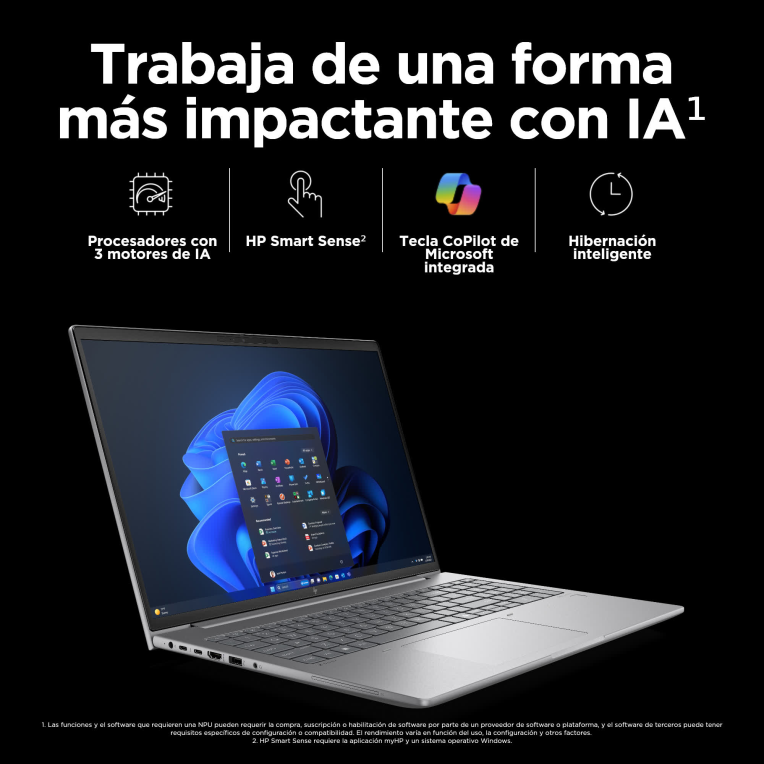 WORSTATION HP ZBOOK G11 R7-8845HS 16GB 512GB RTX A1000 16" W11P KIT DIGITAL - detalle