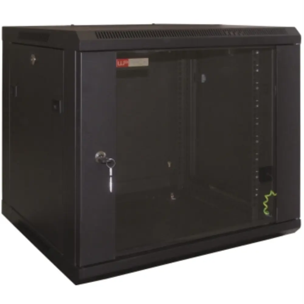 Armario rack WP WPN-RWB-20606-B de 20U, bastidor de pared negro para equipo de red y servidores.