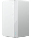 Router Xiaomi sistema Mesh Wi-Fi AC1200 de doble banda (2.4 GHz y 5 GHz) en color blanco con dos unidades internas.